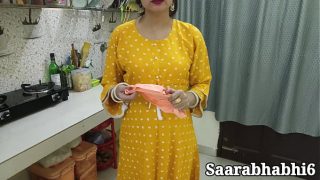 hot Indian bhabhi caught with condom before hard fuck in closeup