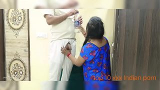 INDIAN Bhabhi XXX pussy and ass fuck with electrician in clear hindi audio