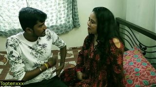 Indian horny milf bhabhi fucking with innocent village boy with clear hindi audio hot sex