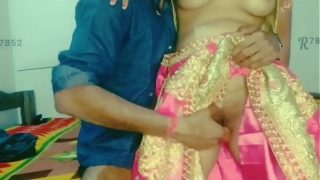shaven pussie brunette bhabhi and her new husband having a nice fuck
